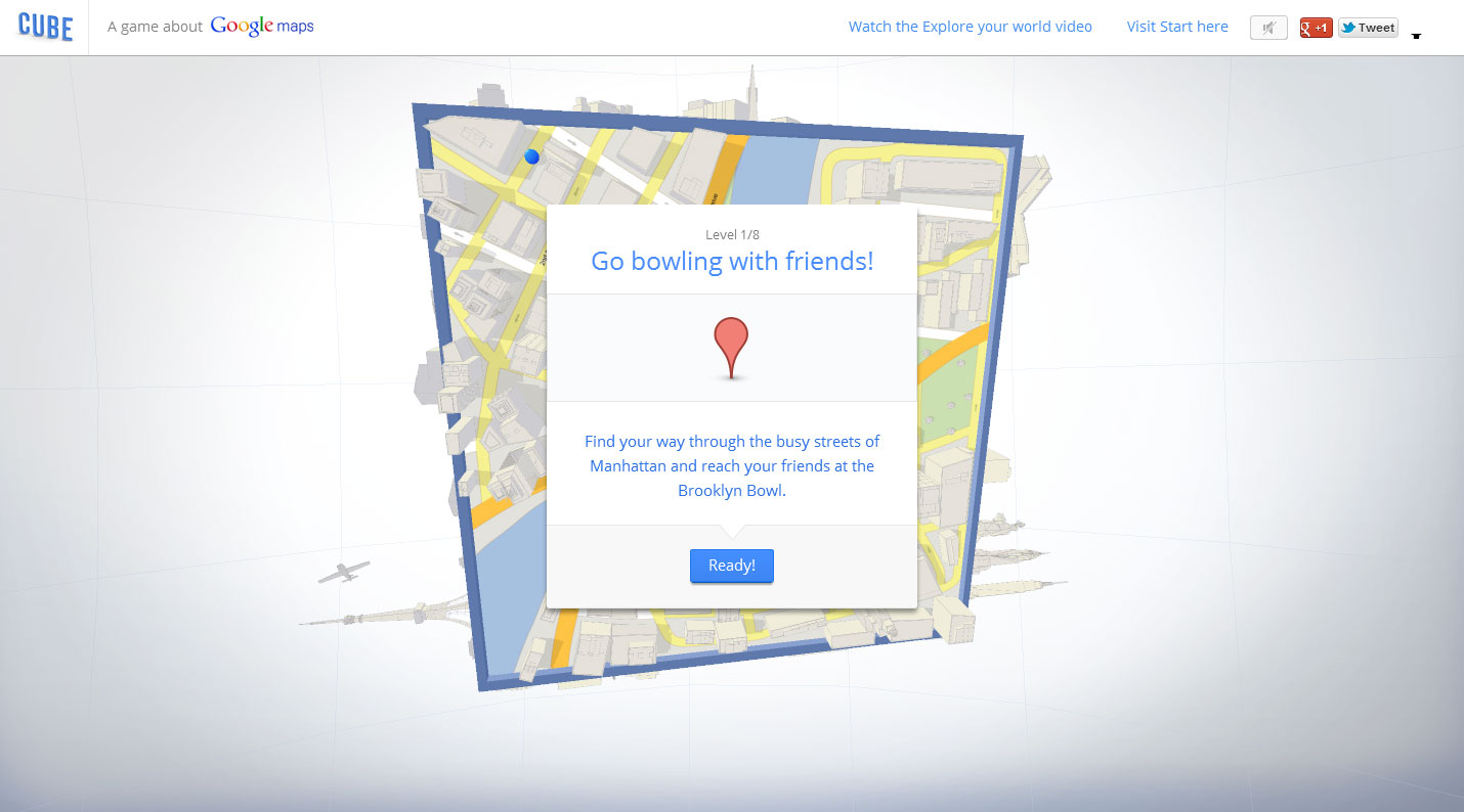 Cube – A game about Google Maps –